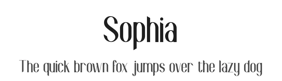 Sophia by Alexa — Decorative Font
