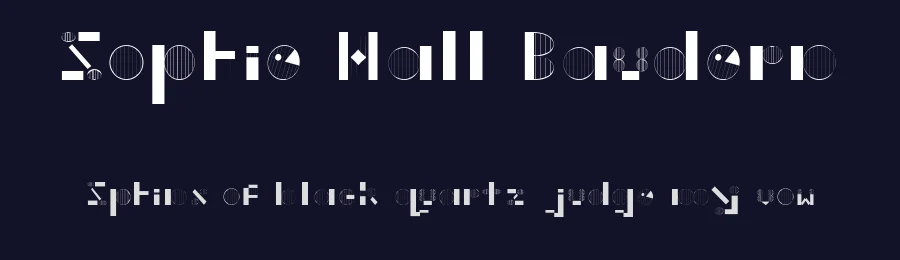Sophie Hall Baudern by Sophie Hall — Decorative Font — thumbnail 2