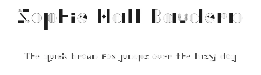 Sophie Hall Baudern by Sophie Hall — Decorative Font