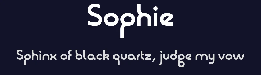 Sophie by Benoît Sjöholm — Sans Serif Font — thumbnail 2