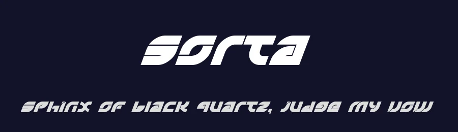 Sorta by HansCo — Display Font — thumbnail 2