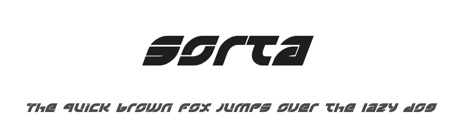 Sorta by HansCo — Display Font