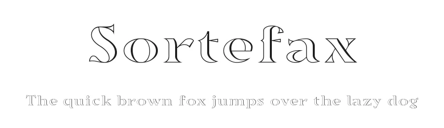 Sortefax by gluk — Decorative Font