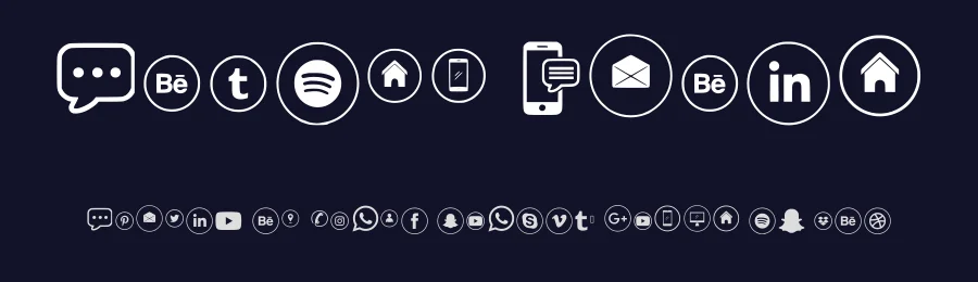 Sosmed Phone by Semuel Kamba — Dingbats Font — thumbnail 2