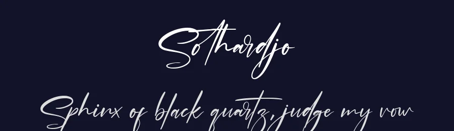 Sothardjo by Wildan Type — Script Handwritten Font — thumbnail 2