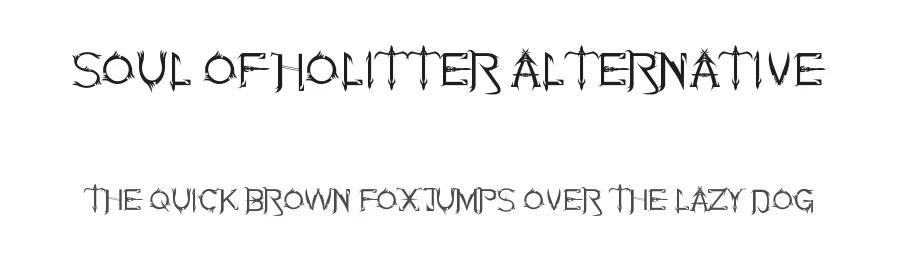 Soul Of Holitter Alternative by Biffe Holitter โ Blackletter Font