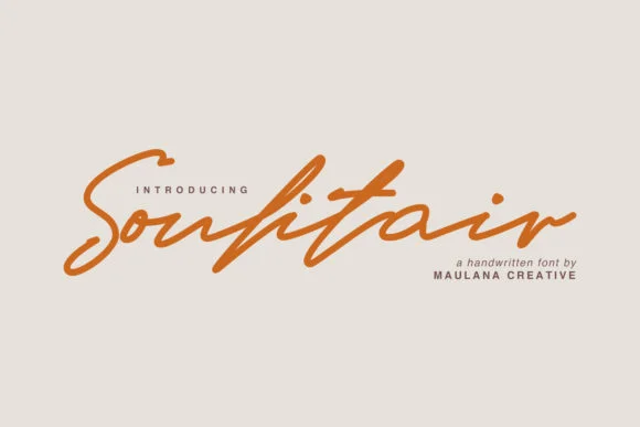 Soulitair Font by Maulana Creative — Script Handwritten Font