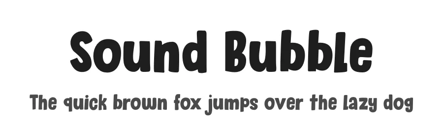 Sound Bubble by Hanoded — Decorative Font