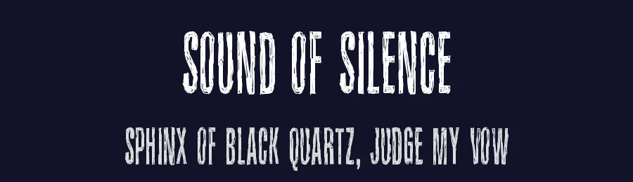 Sound of silence by Juha Korhonen — Decorative Font — thumbnail 2