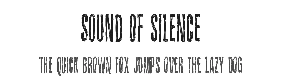 Sound of silence by Juha Korhonen — Decorative Font