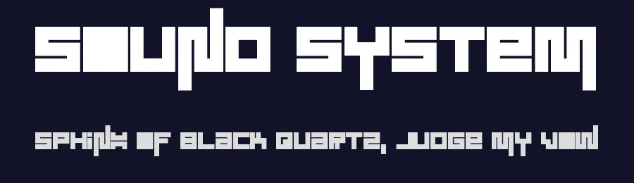 Sound System by rayhan — Display Font — thumbnail 2