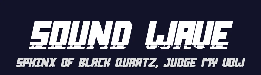 Sound Wave by Joseph Dawson — Display Font — thumbnail 2