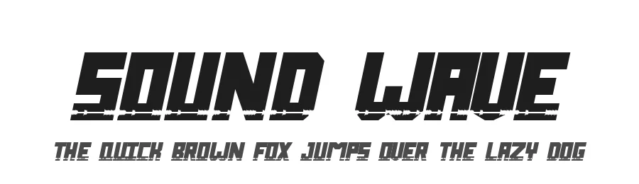 Sound Wave by Joseph Dawson — Display Font