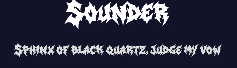 Sounder by Muhammad Yafinuha — Blackletter Font — thumbnail 2