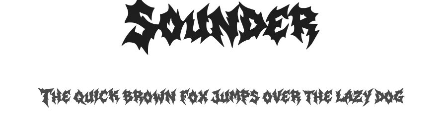 Sounder by Muhammad Yafinuha — Blackletter Font