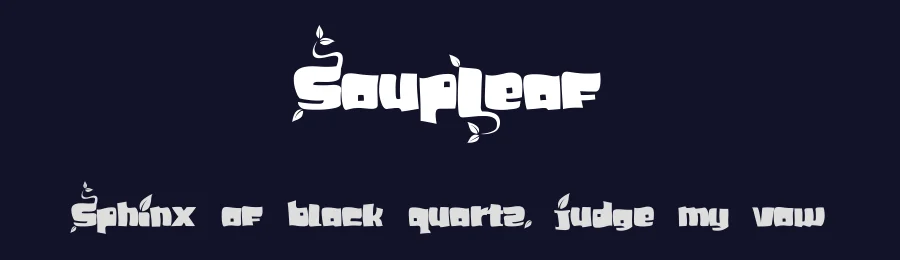 SoupLeaf by soup — Script Handwritten Font — thumbnail 2