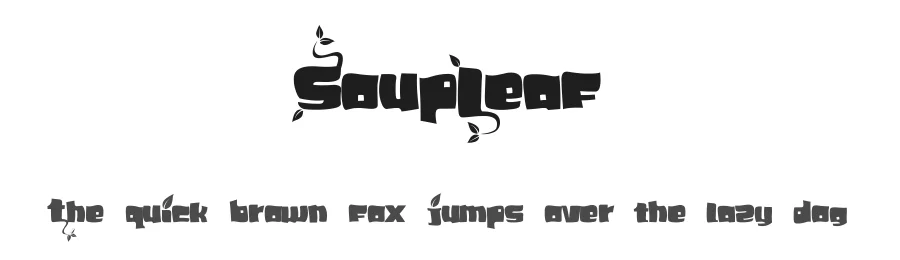 SoupLeaf by soup — Script Handwritten Font