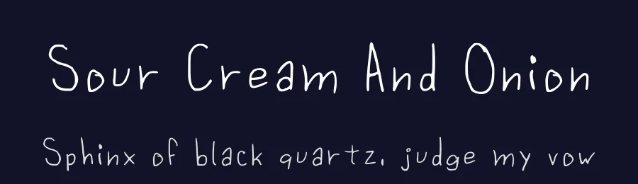 Sour Cream And Onion by Jacquline — Script Handwritten Font — thumbnail 2