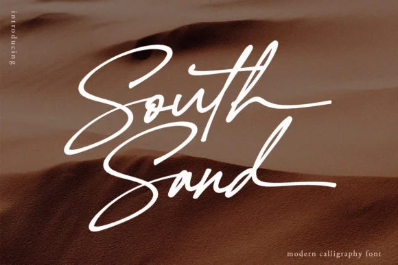 South Sand Font by agamous — Script Handwritten Font