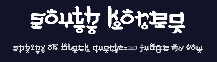 South Korea by Kong Font — Decorative Font — thumbnail 2