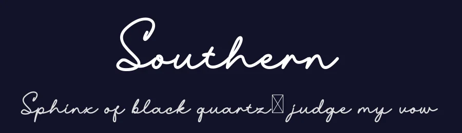Southern by Aditya Rezki Apriyadi — Script Handwritten Font — thumbnail 2