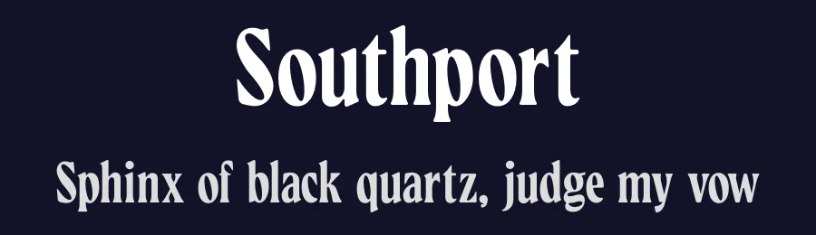 Southport by Daniil Toropov — Serif Font — thumbnail 2