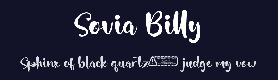 Sovia Billy by Kong Font — Script Handwritten Font — thumbnail 2