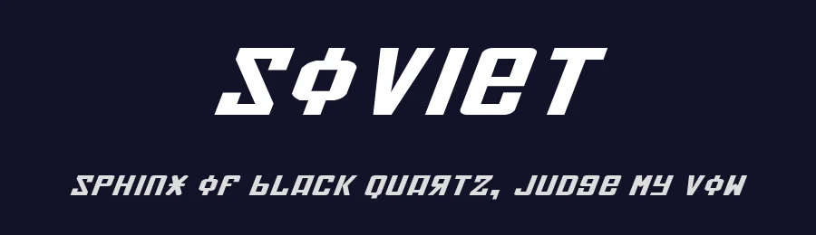 Soviet by Iconian Fonts — Decorative Font — thumbnail 2