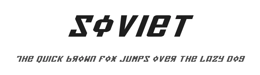 Soviet by Iconian Fonts — Decorative Font