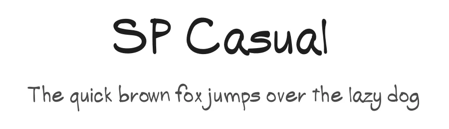 SP Casual by Sizzleprint โ Decorative Font