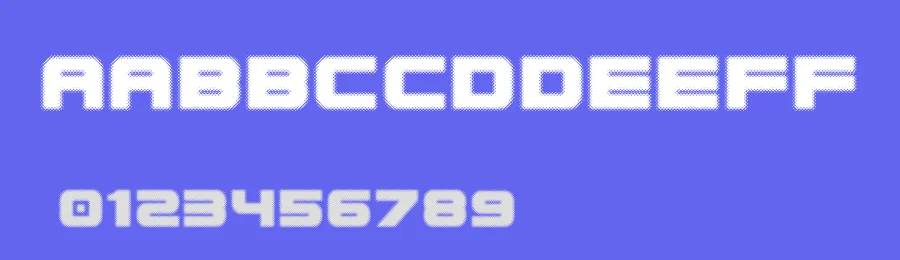 Spac3 Halftone by Qbotype Fonts — Display Font — thumbnail 3