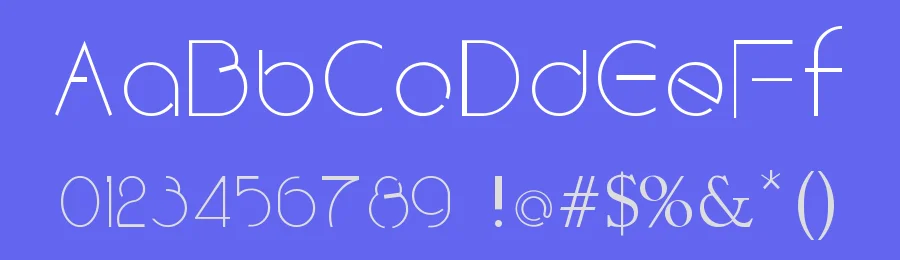 Space 1 by Xin Ch — Display Font — thumbnail 3