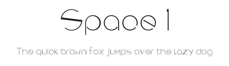Space 1 by Xin Ch β Display Font