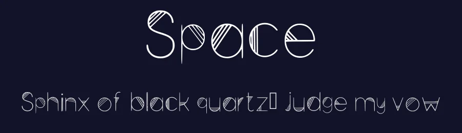 Space by Moses  BIma Dewantara — Decorative Font — thumbnail 2