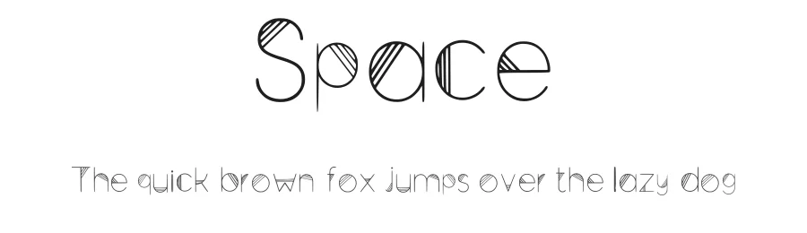 Space by Moses  BIma Dewantara — Decorative Font