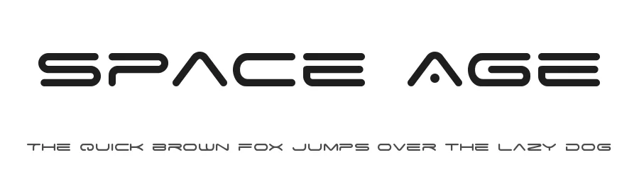 Space Age by Justin Callaghan — Display Font
