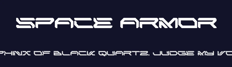 Space Armor by MaknaStudio — Display Font — thumbnail 2