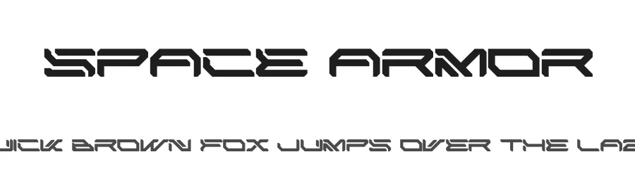 Space Armor by MaknaStudio — Display Font