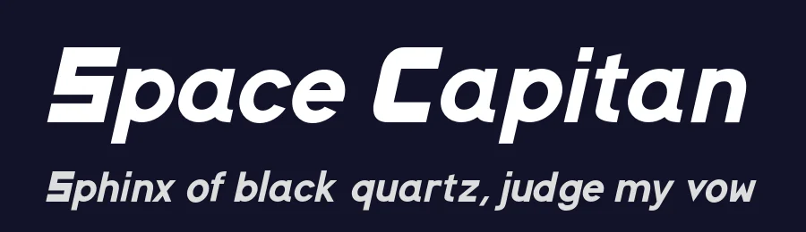 Space Capitan by Wojtek Zolty — Display Font — thumbnail 2