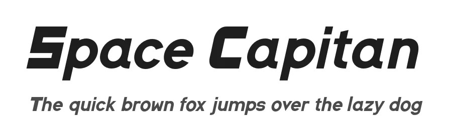 Space Capitan by Wojtek Zolty — Display Font