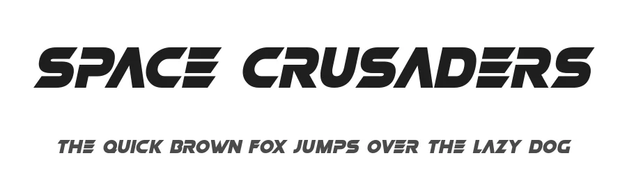 Space Crusaders by Hawtpixel — Display Font