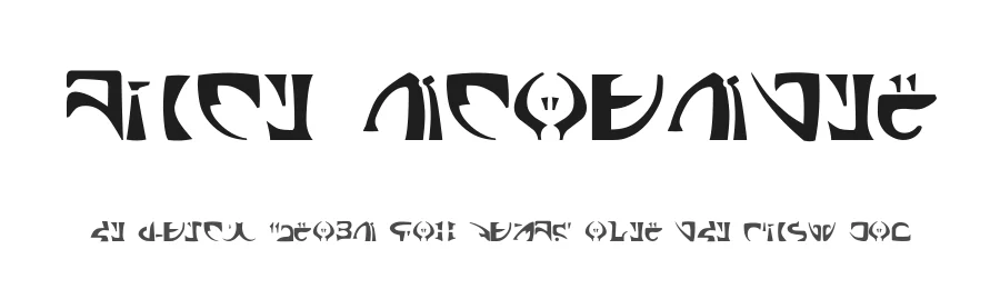 Space Encounter by Steve Ferrera — Dingbats Font