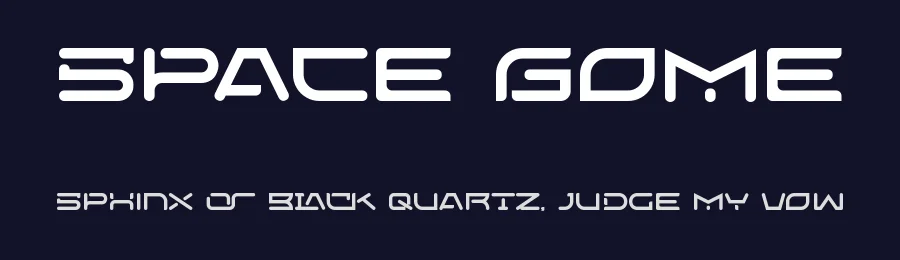 Space Gome by Koplexs Studio — Display Font — thumbnail 2