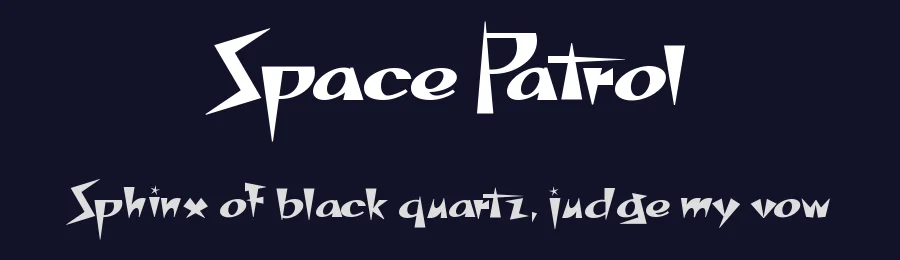 Space Patrol by Nick's Fonts — Decorative Font — thumbnail 2