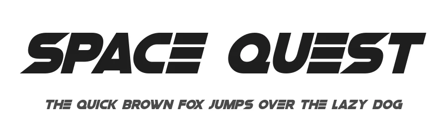 Space Quest by Hawtpixel — Display Font