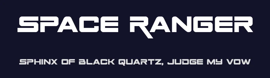 Space Ranger by Iconian Fonts — Display Font — thumbnail 2