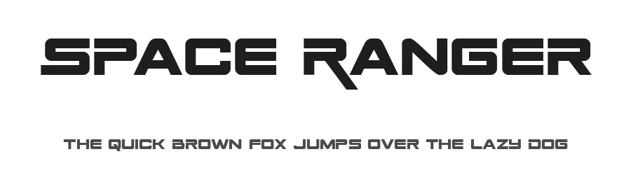 Space Ranger by Iconian Fonts — Display Font