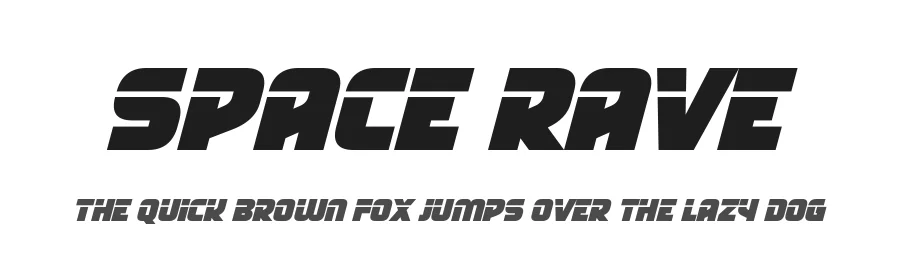 Space Rave by Hawtpixel — Display Font