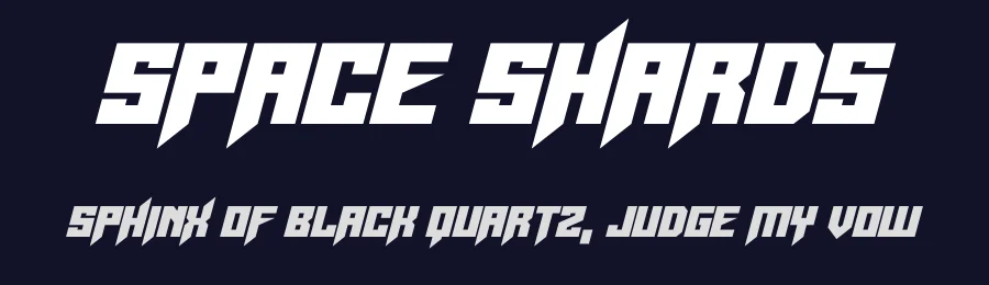 Space Shards by Hawtpixel — Display Font — thumbnail 2
