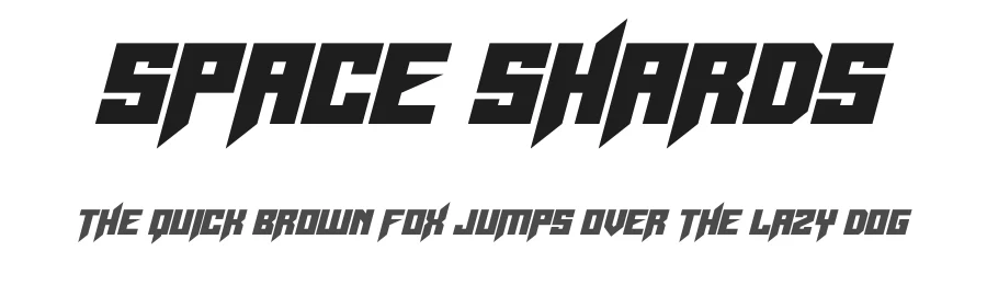 Space Shards by Hawtpixel — Display Font